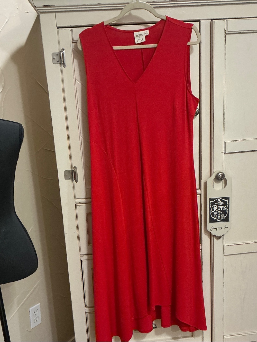 Truth + Style Vibrant Red V-Neck Top